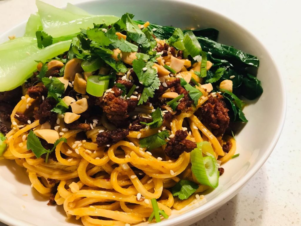 @shannon_martinez Dan Dan Noodles recipe from her cookbook Vegan With Bite. If you like it spicy these are for you!